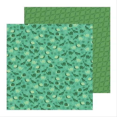 [OUTLET] Papel Scrapbook Dupla Face - Along the Way - Bichinho - Toke e Crie